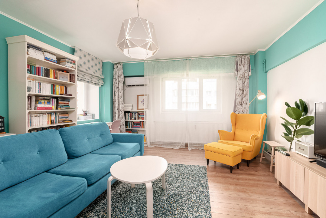 Antecontract. Probabil cel mai frumos apartament de 2 camere de pe Matei Basarab