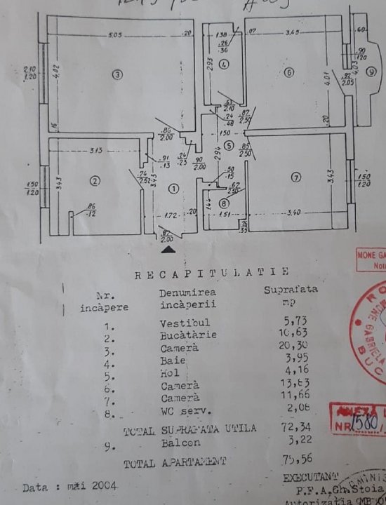Apartament 3 camere, decomandat, hol H, 76 mp, 2 bai, Lujerului, Veteranilor