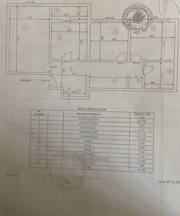 Antecontract. Apartament 3 camere decomandat, 75 mp, Crangasi