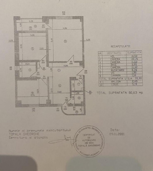 Apartament 3 camere, 2 bai, loc de parcare, Decebal, Theodor Sperantia