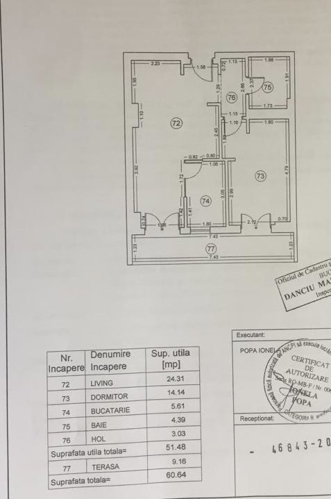 Antecontract. Apartament 2 camere ICON Residence