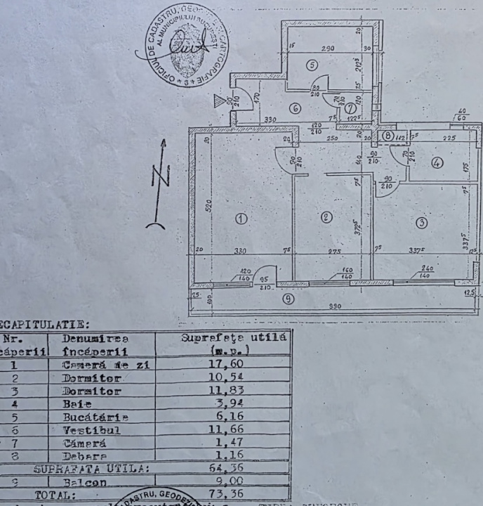 Apartament 3 camere, decomandat, 73 mp, metrou Raul Doamnei