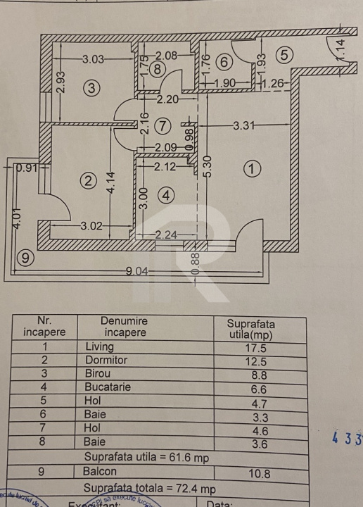 Apartament 3 camere, 2 bai, Postalionului, Grand Arena, loc de parcare