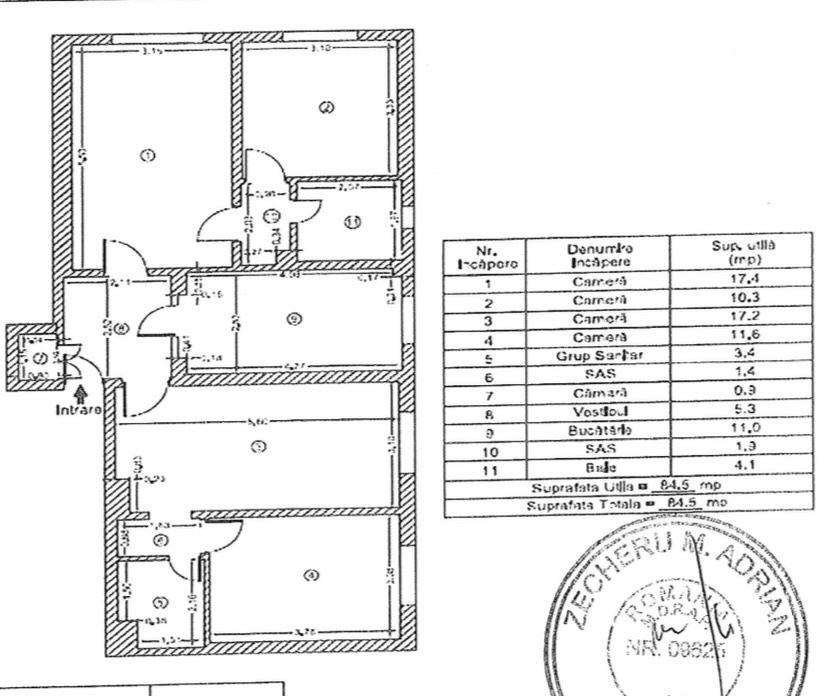 Apartament 4 camere Aurel Botea, pentru o familie mare